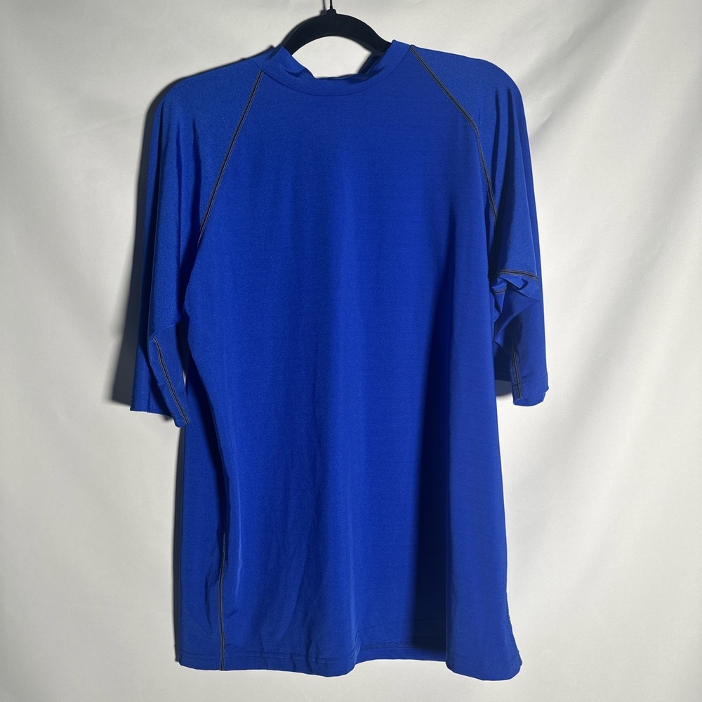 Radicool Skins 100+ Spf Rash guard Men's Shirt‎ Blue Size 2X Beach Fishing